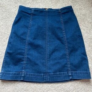 Free People Stretch Denim Mini Skirt  Size 2